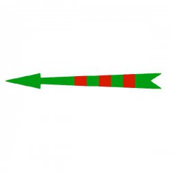 Xplo - lipni žymėjimo rodyklė žalia raudona spalva