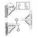 „Walraven“ - trikampės jungtys BIS montavimo bėgiams, WM - 659 3 010