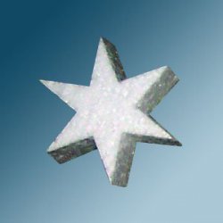 Xplo Ornaments - polistireno papuošalai - žvaigždutė