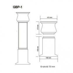 „Tenax“ - GBP pilasterio pagrindas