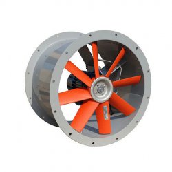 Konvektorius-ašinis ašinis ventiliatorius WOKTS-trifazis vieno greičio ventiliatorius