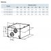 Ventiliacinės angos - grindų vėdinimo įrenginys su priešpriešine srove VUT HB / HBE EC A21 šilumokaičiu